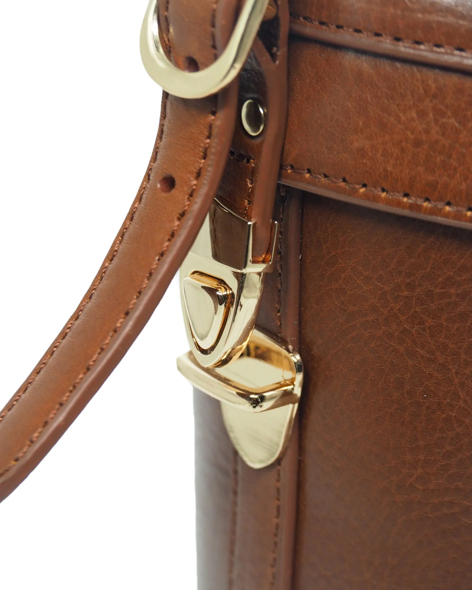 Leather Wine Carrier (Cognac)