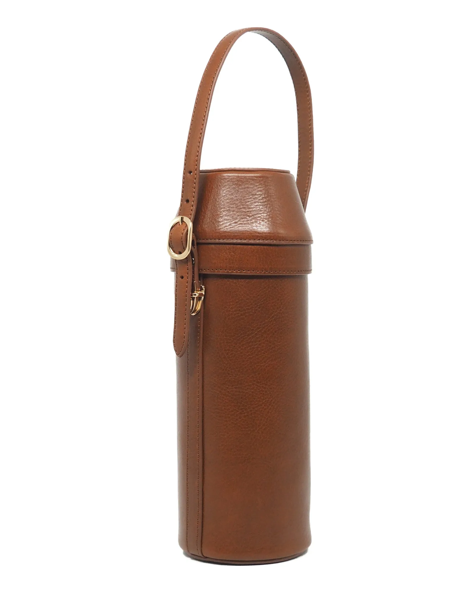 Leather Wine Carrier (Cognac)