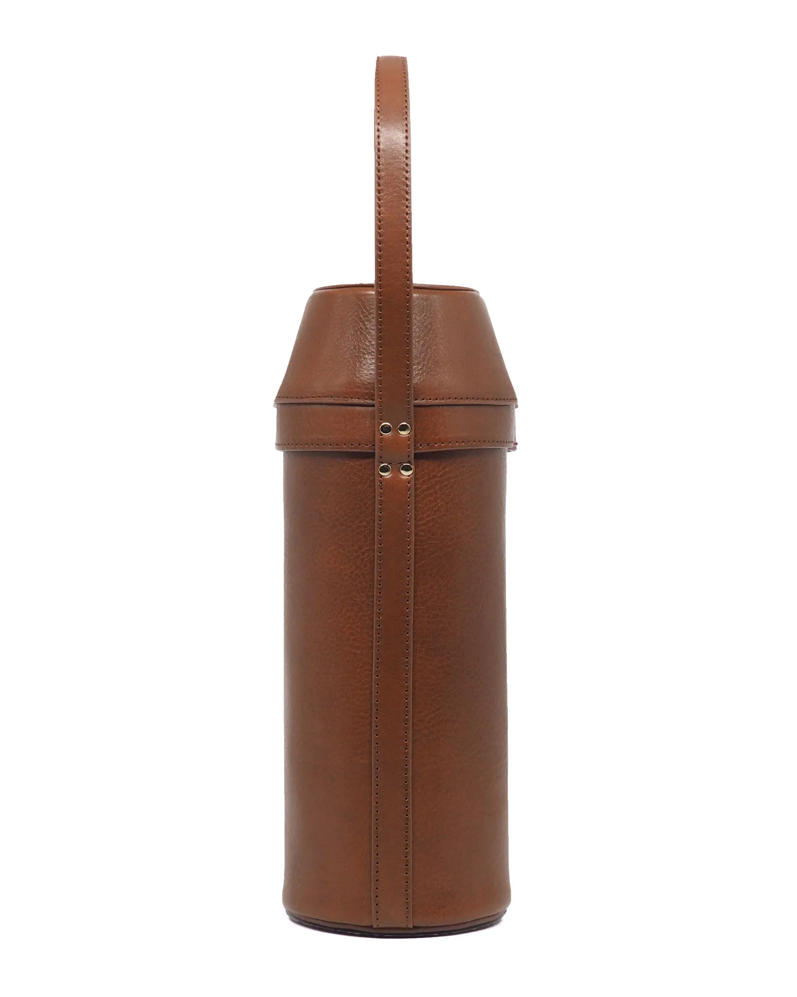 Leather Wine Carrier (Cognac)