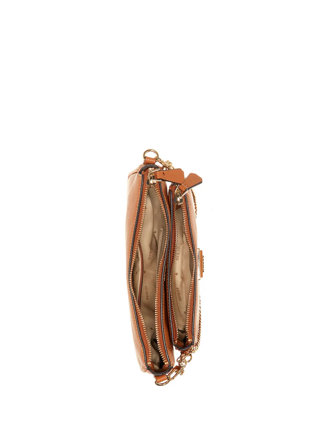 Light Cognac Noelle Crossbody Pouch Bag