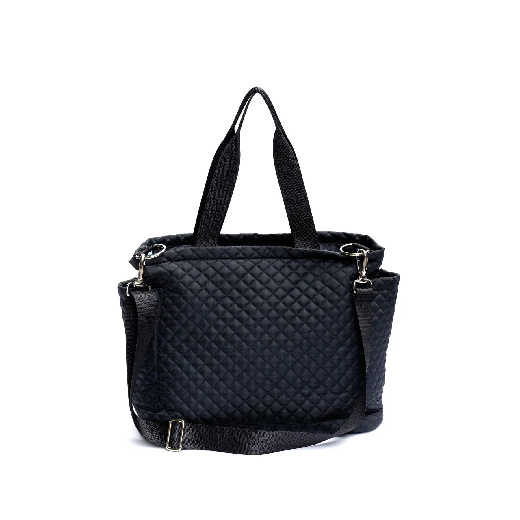 Lily ECONYL® Vegan Changing Tote Bag |  Black