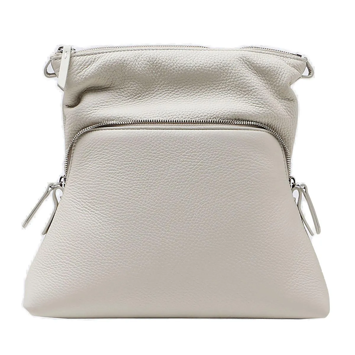 Maison Margiela Logo Patch Zip-Up Shoulder Bag