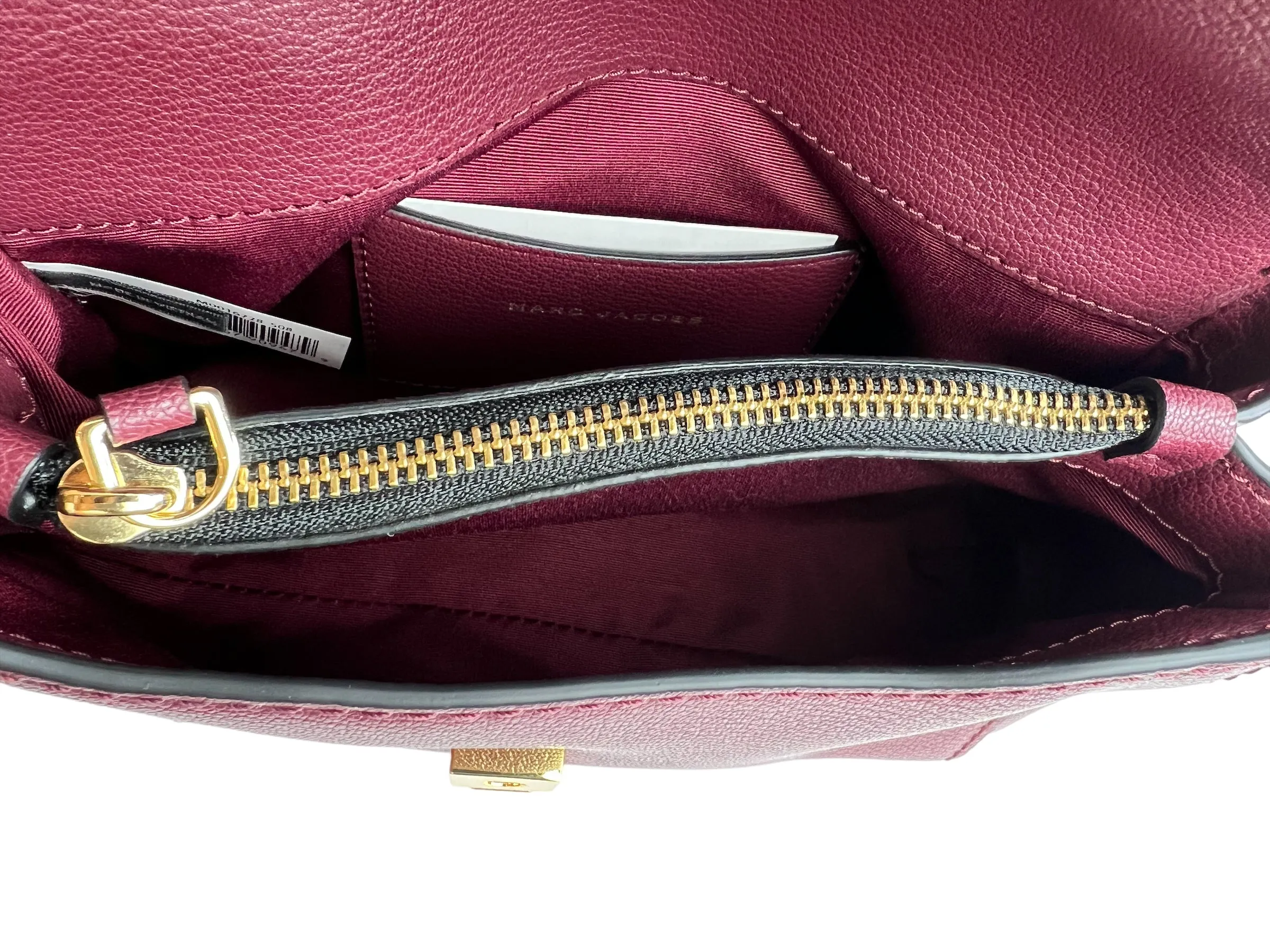 Marc Jacobs Burgundy Leather Mini Boho Grind Crossbody