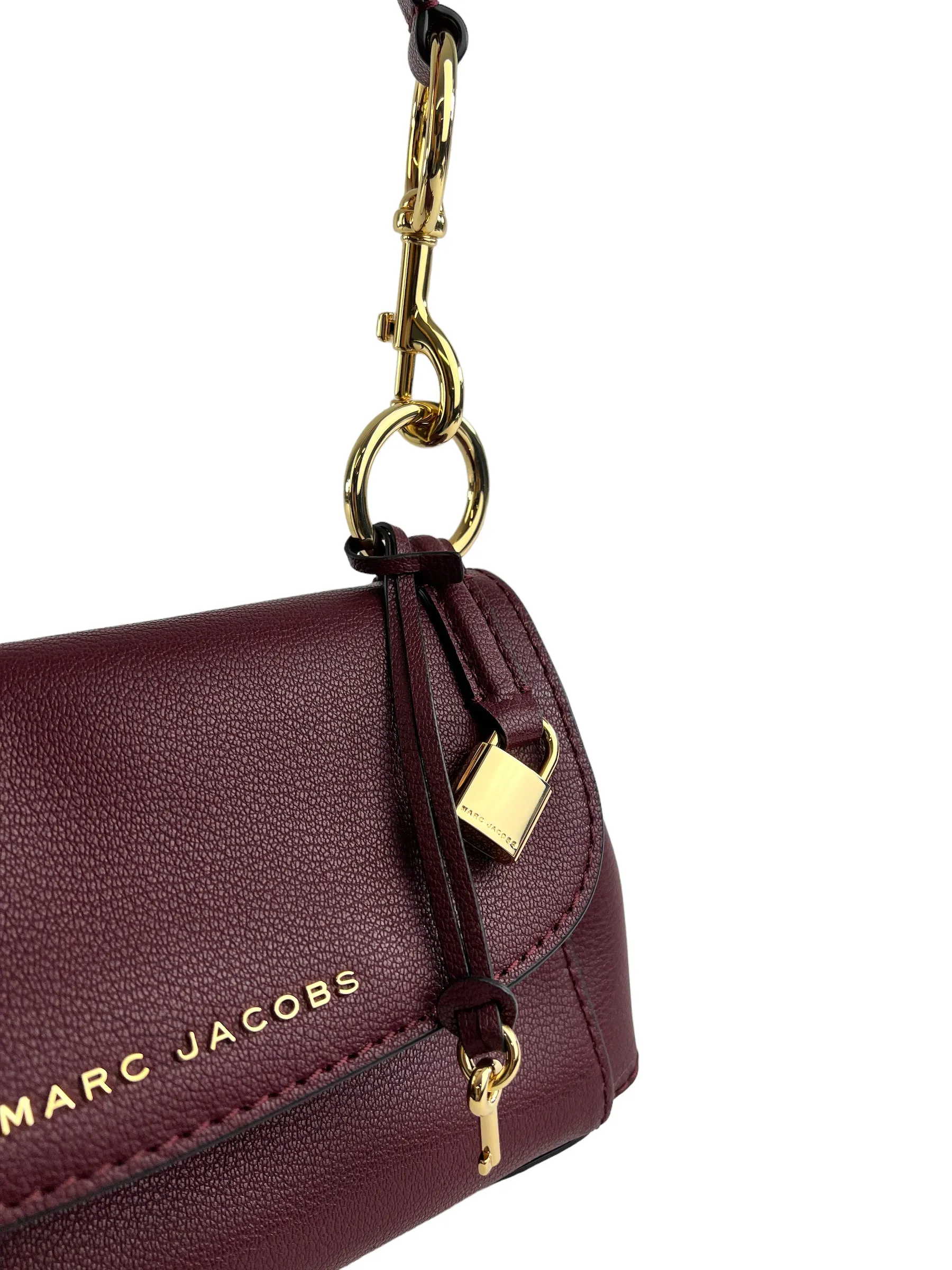 Marc Jacobs Burgundy Leather Mini Boho Grind Crossbody