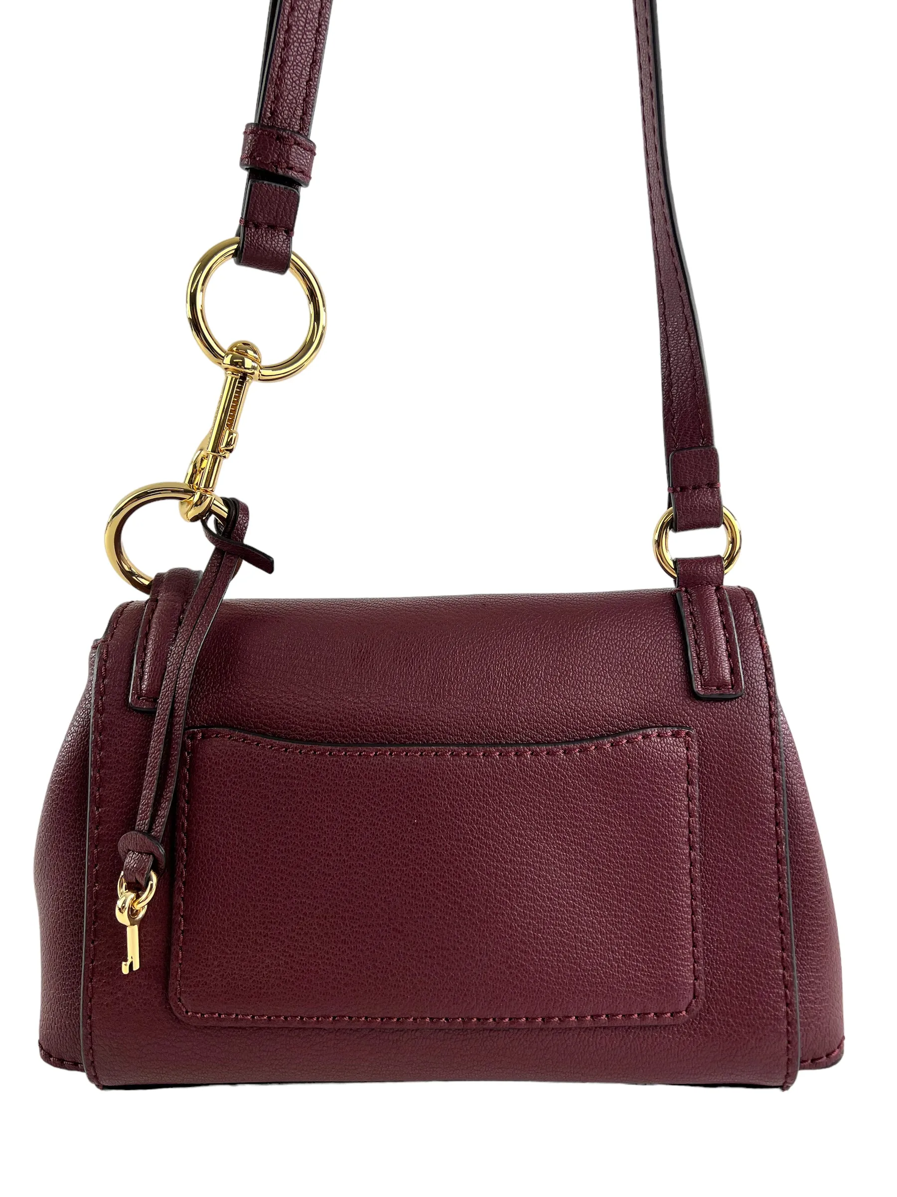 Marc Jacobs Burgundy Leather Mini Boho Grind Crossbody