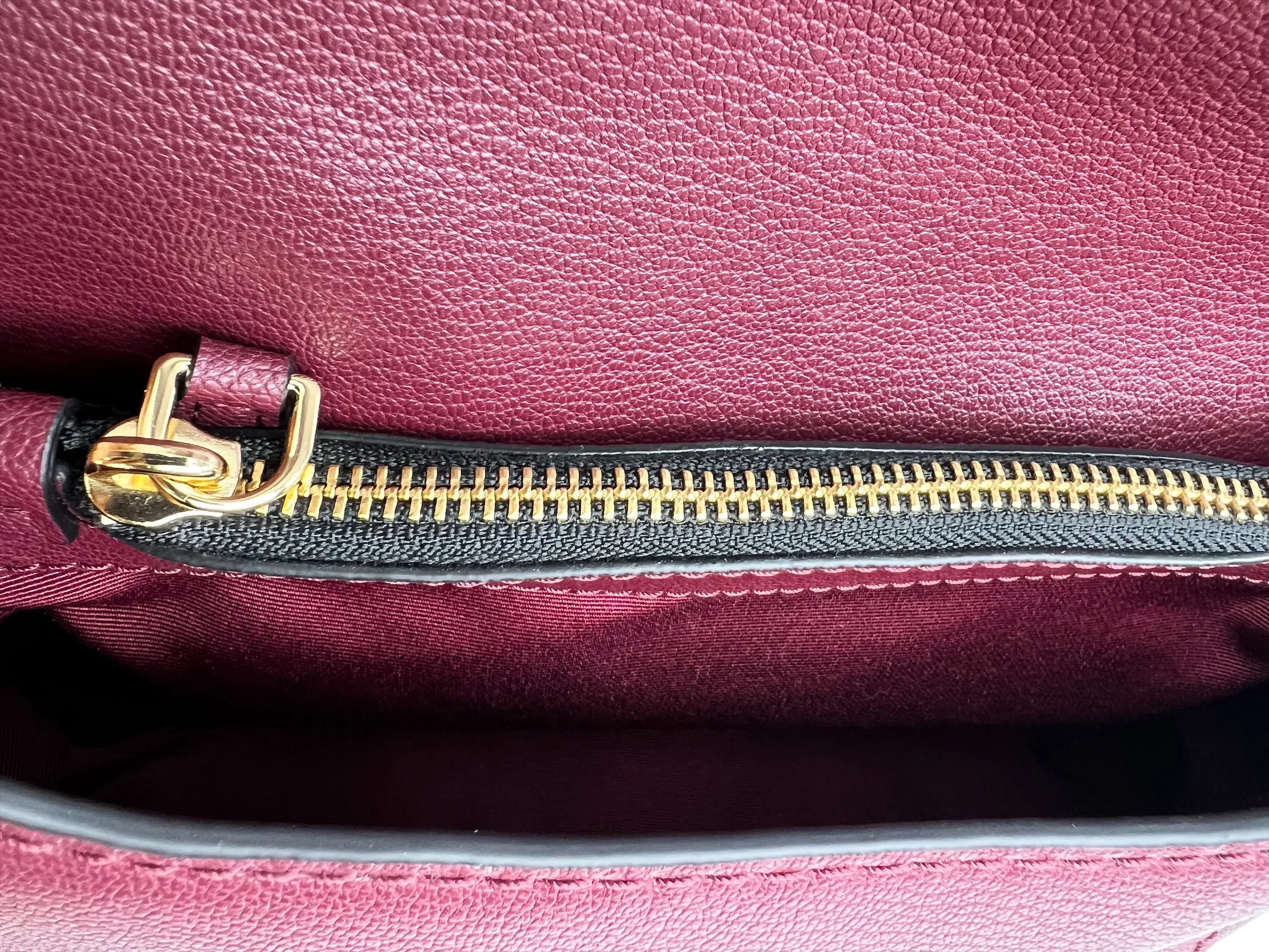 Marc Jacobs Burgundy Leather Mini Boho Grind Crossbody