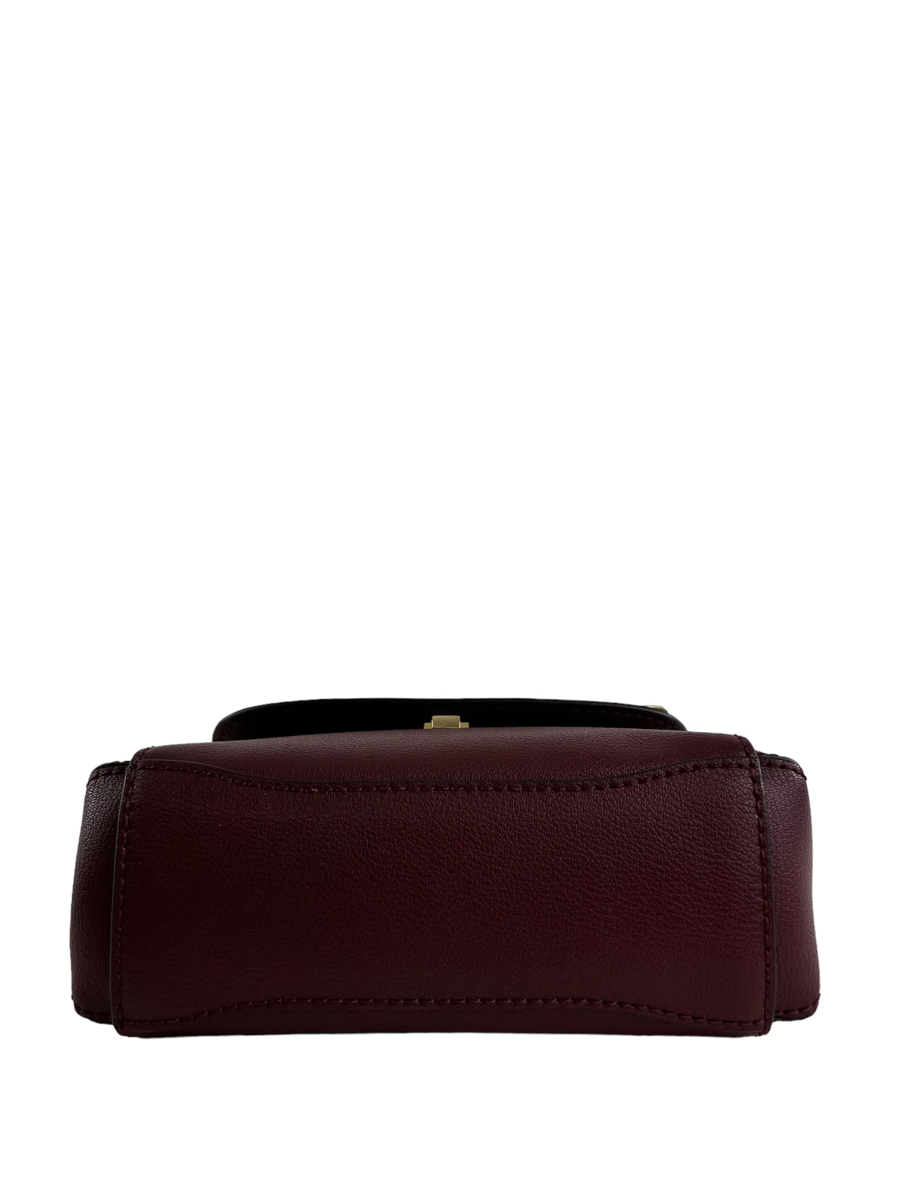 Marc Jacobs Burgundy Leather Mini Boho Grind Crossbody
