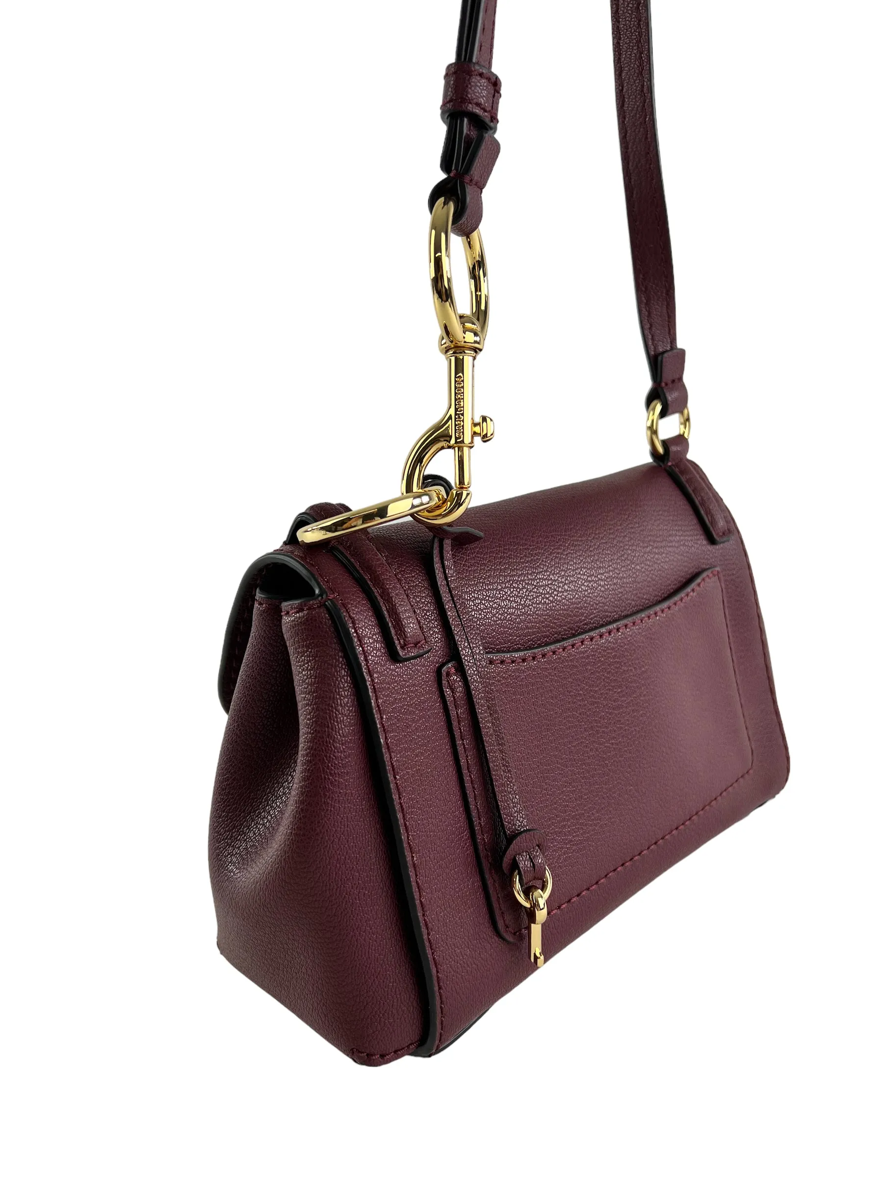 Marc Jacobs Burgundy Leather Mini Boho Grind Crossbody