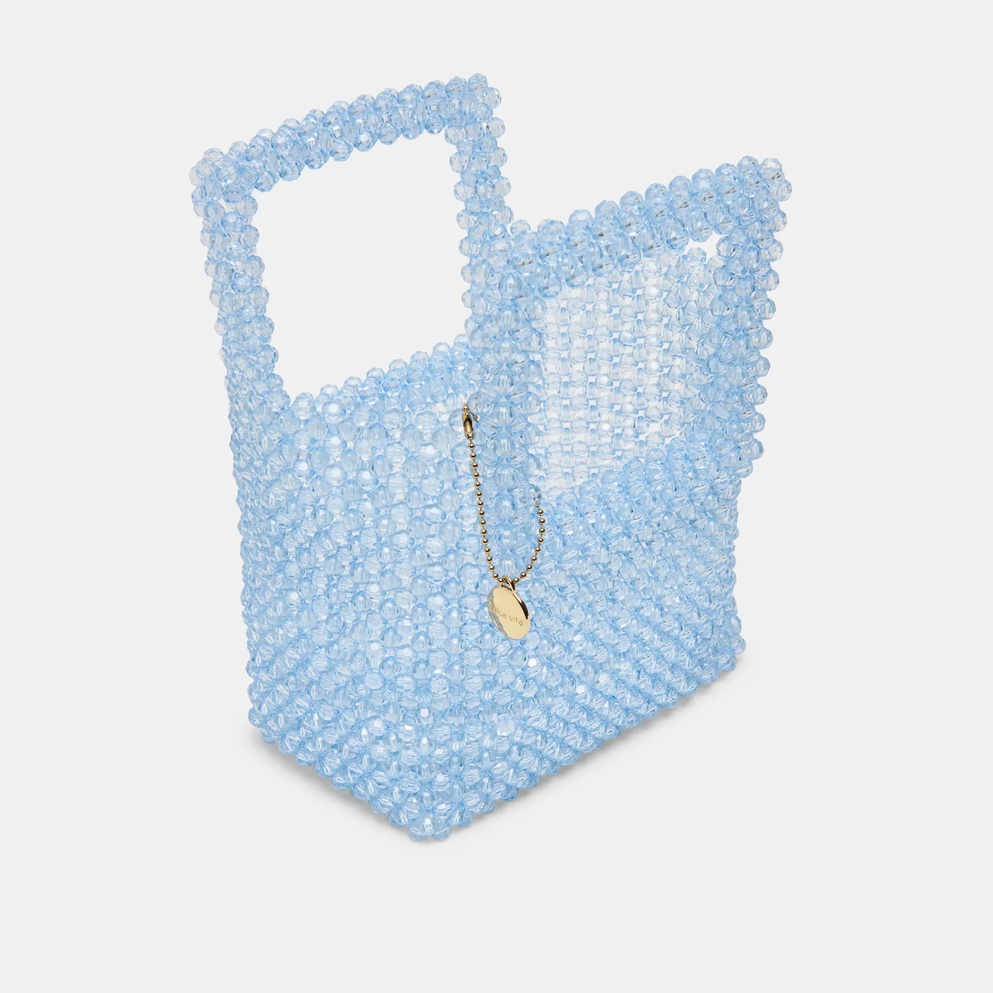 MAREL HANDBAG BLUE BEADED