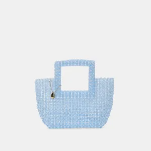 MAREL HANDBAG BLUE BEADED