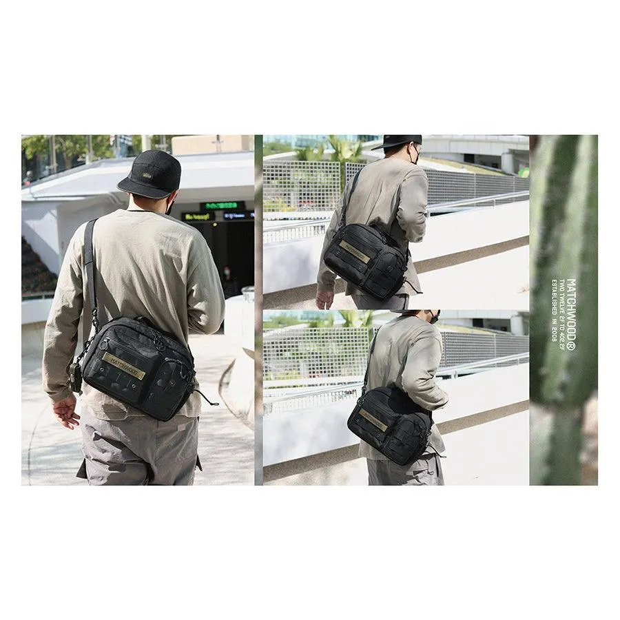 MATCHWOOD Chaser 2 Way Shoulder Bag - Black  (550g)