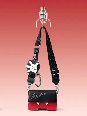 Mickey Mouse Red Trousers Leather Crossbody and Shoulder Bag