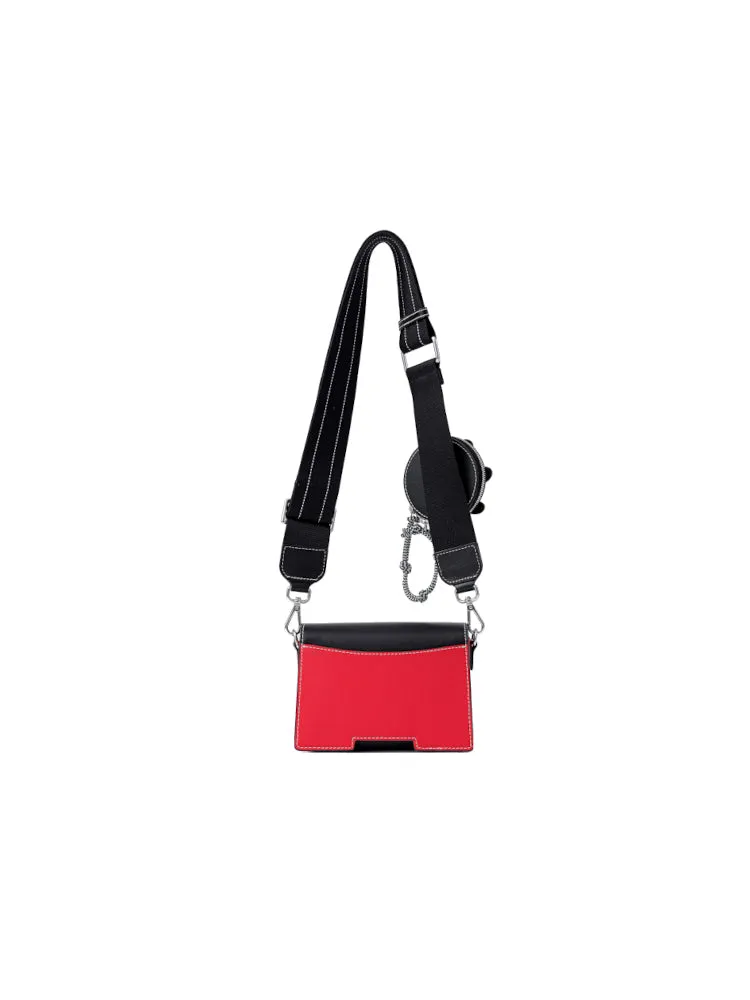 Mickey Mouse Red Trousers Leather Crossbody and Shoulder Bag