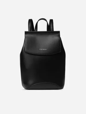 Mini Kim Vegan Leather Backpack | Black