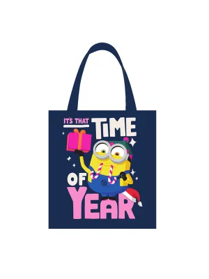 Minions Blue Canvas Shopping Bag