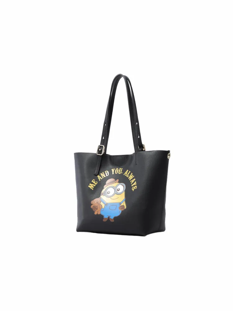 Minions Leather Tote Bag