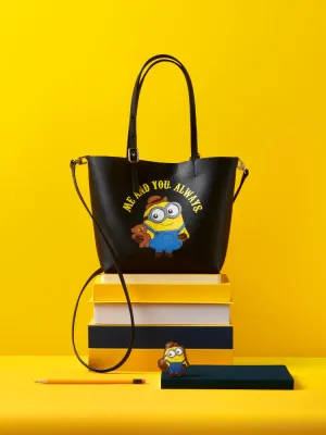 Minions Leather Tote Bag