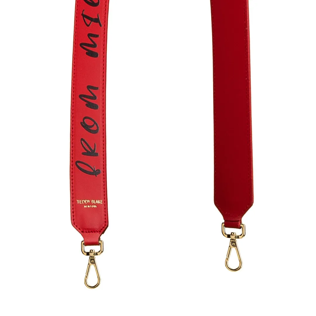 Mitony Leather Strap  - Red&Black