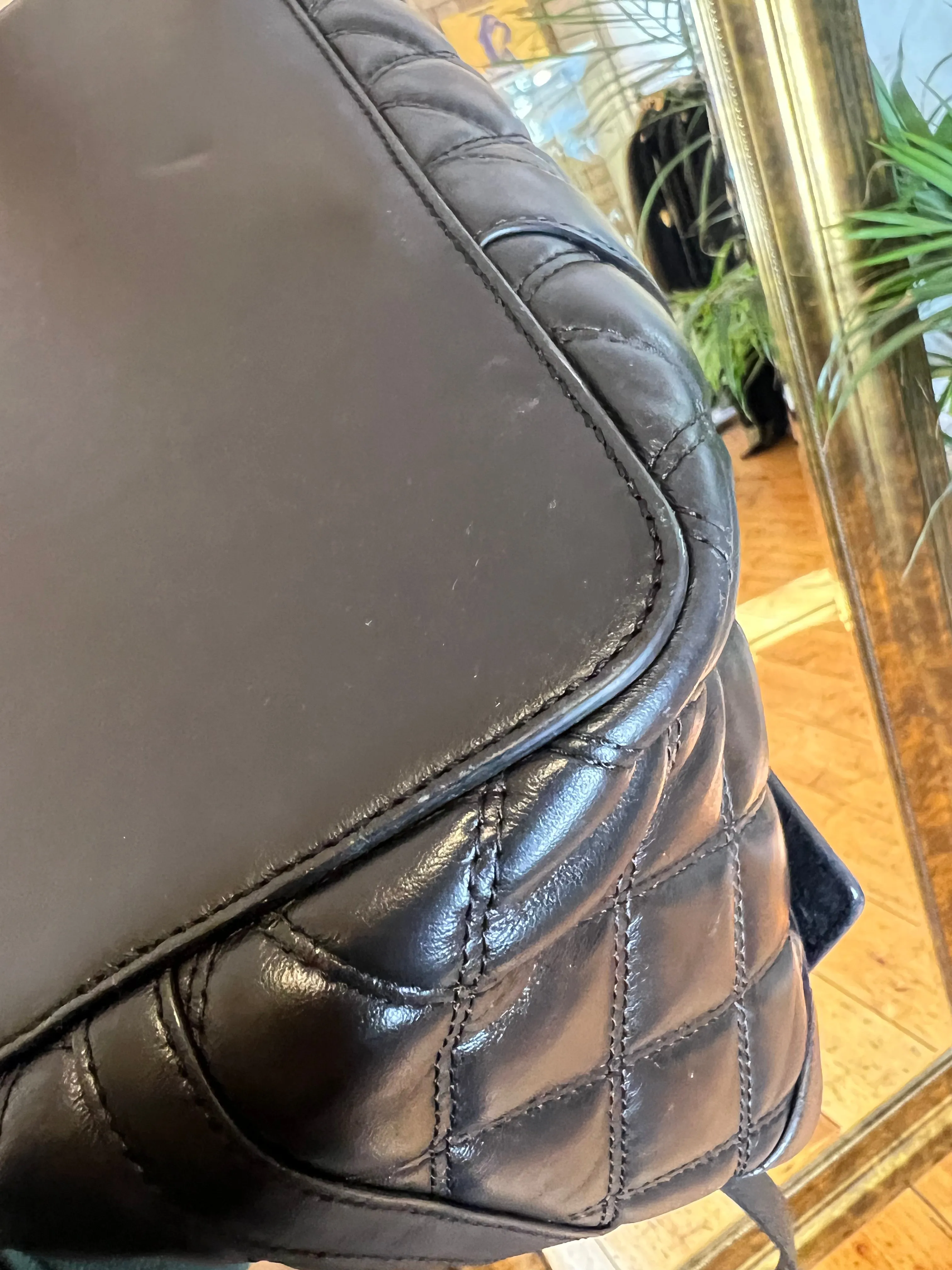 Mulberry Black Quilted Bayswater Tote with Shoulder Strap