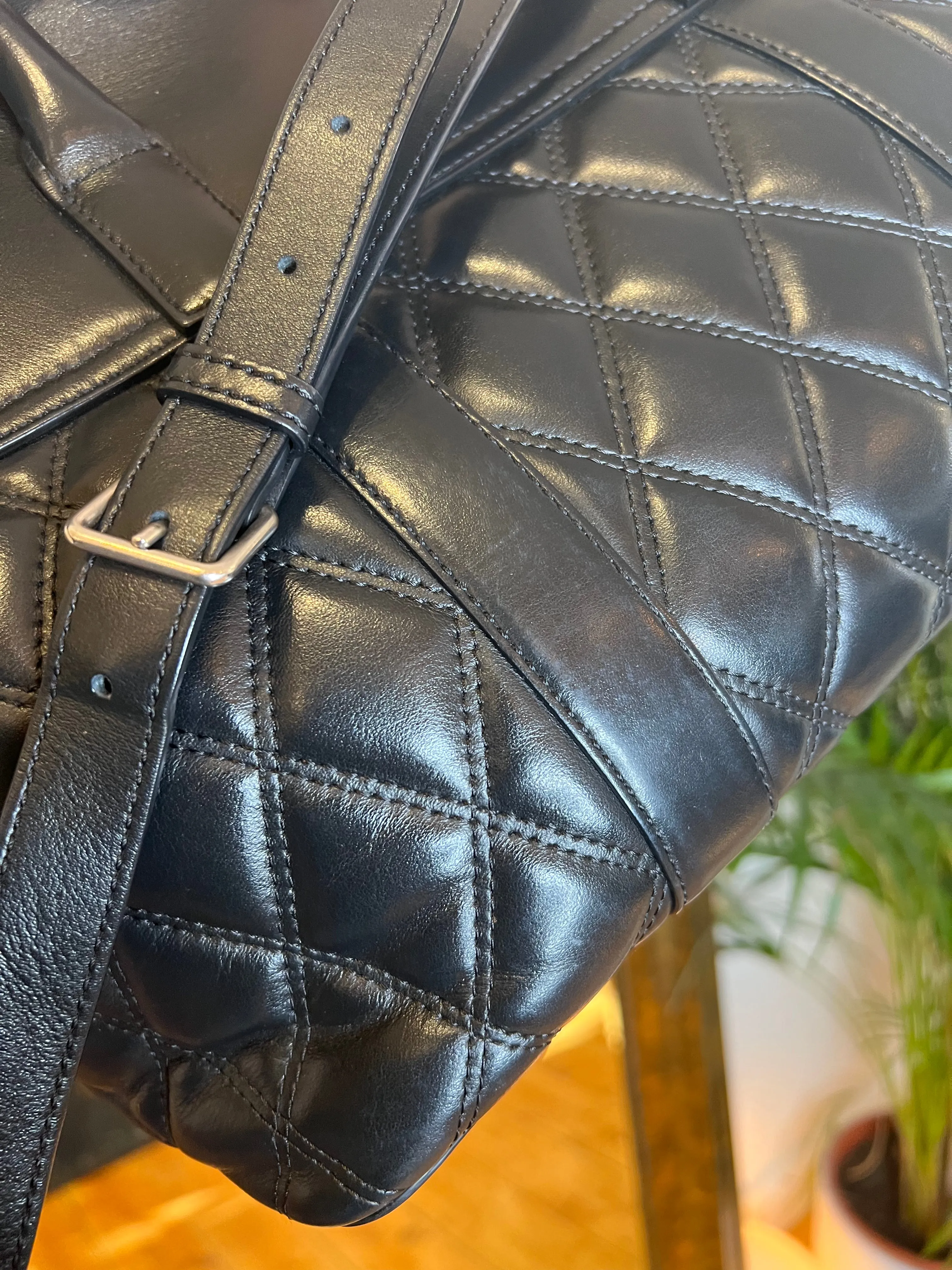 Mulberry Black Quilted Bayswater Tote with Shoulder Strap