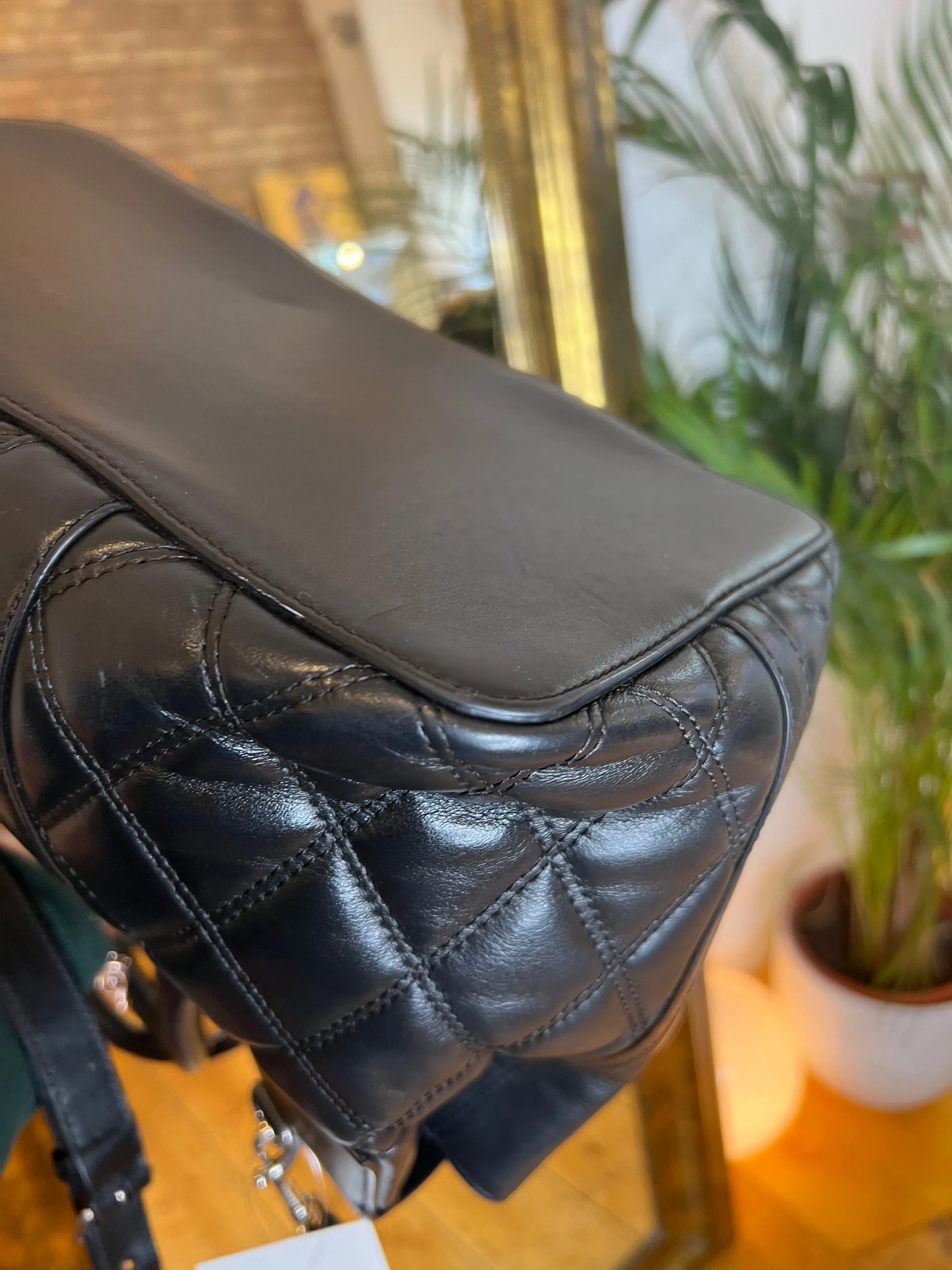 Mulberry Black Quilted Bayswater Tote with Shoulder Strap