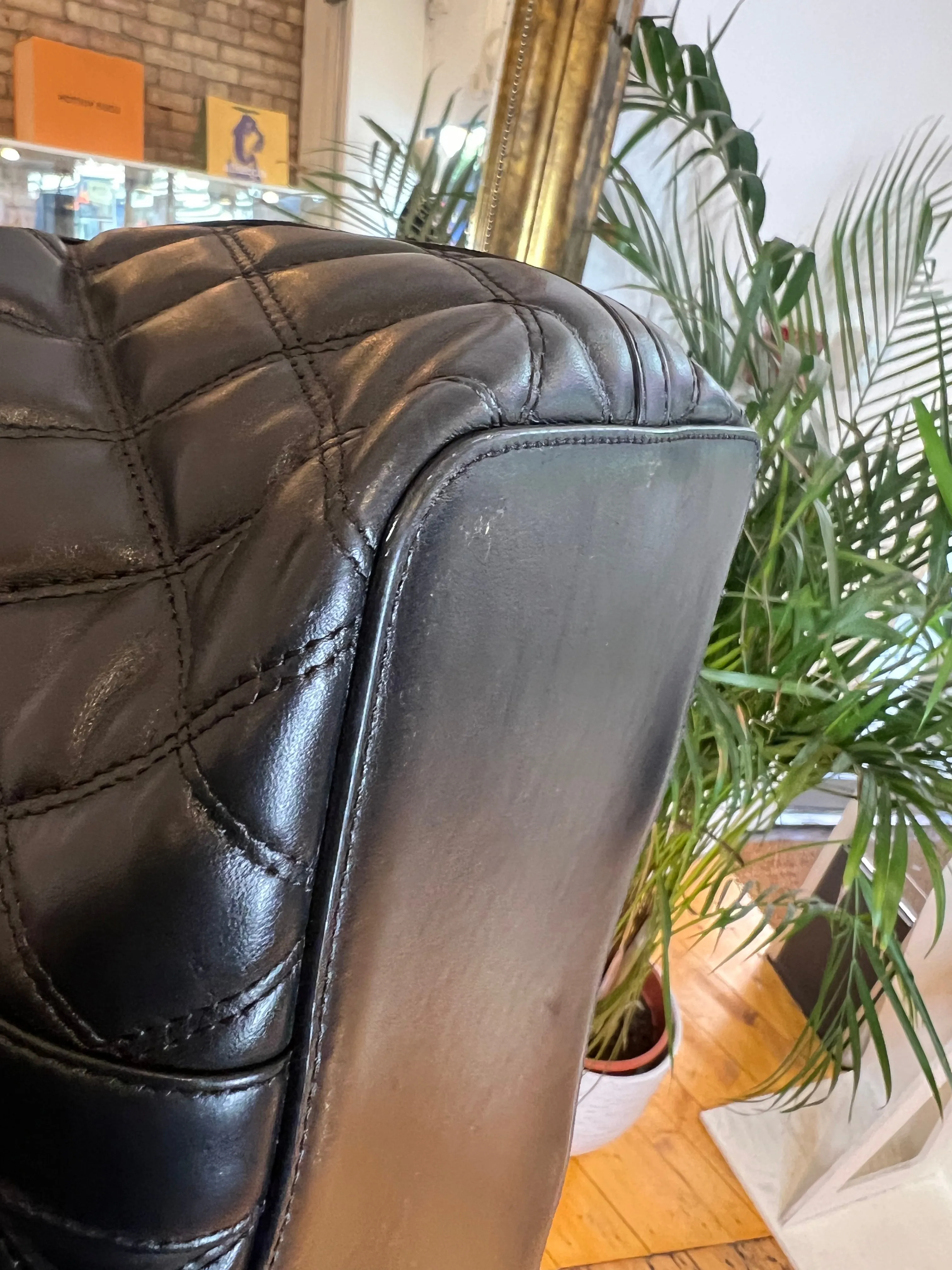 Mulberry Black Quilted Bayswater Tote with Shoulder Strap