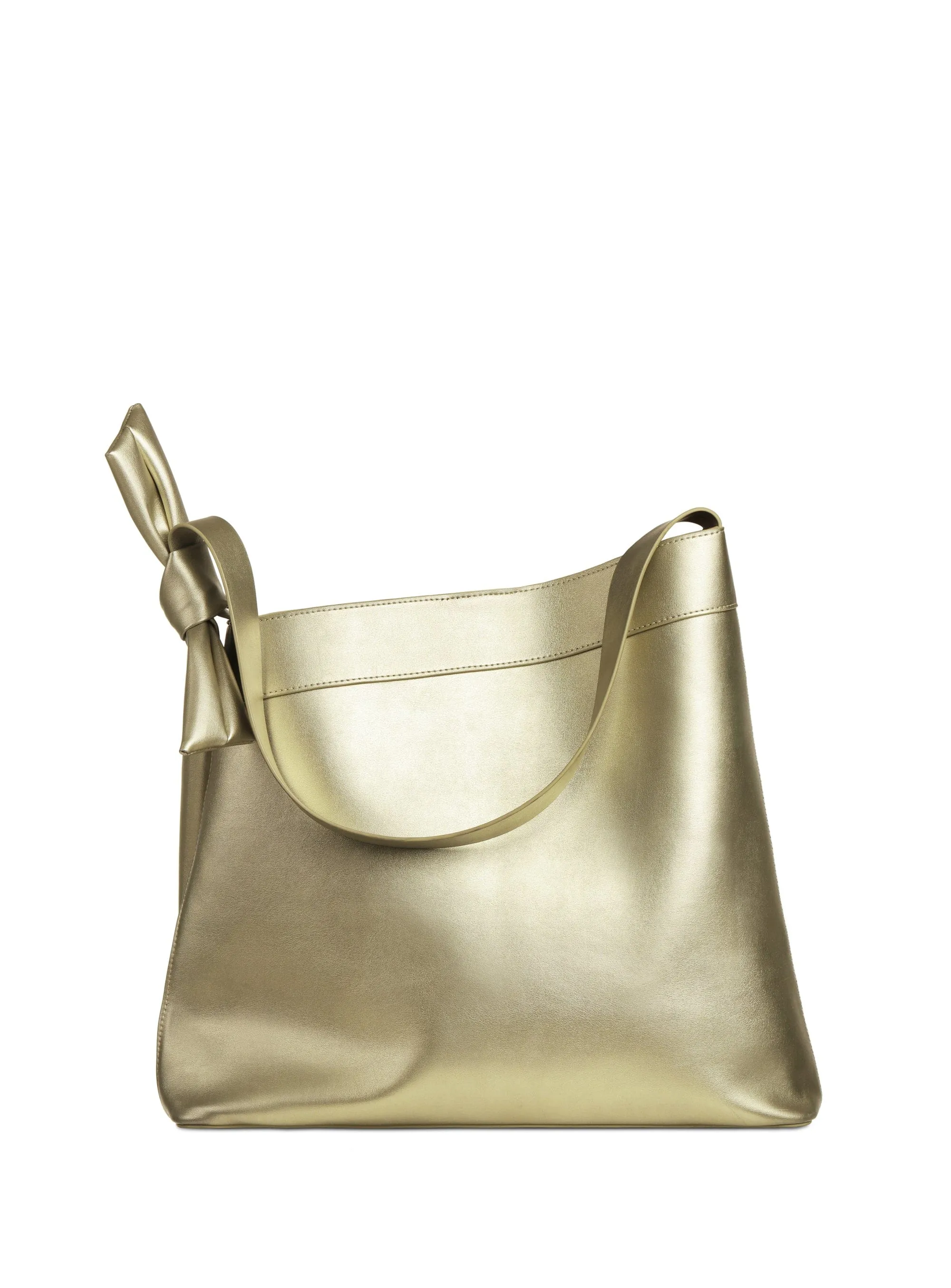 Muse Cactus Leather Vegan Tote Bag | Metallic Gold
