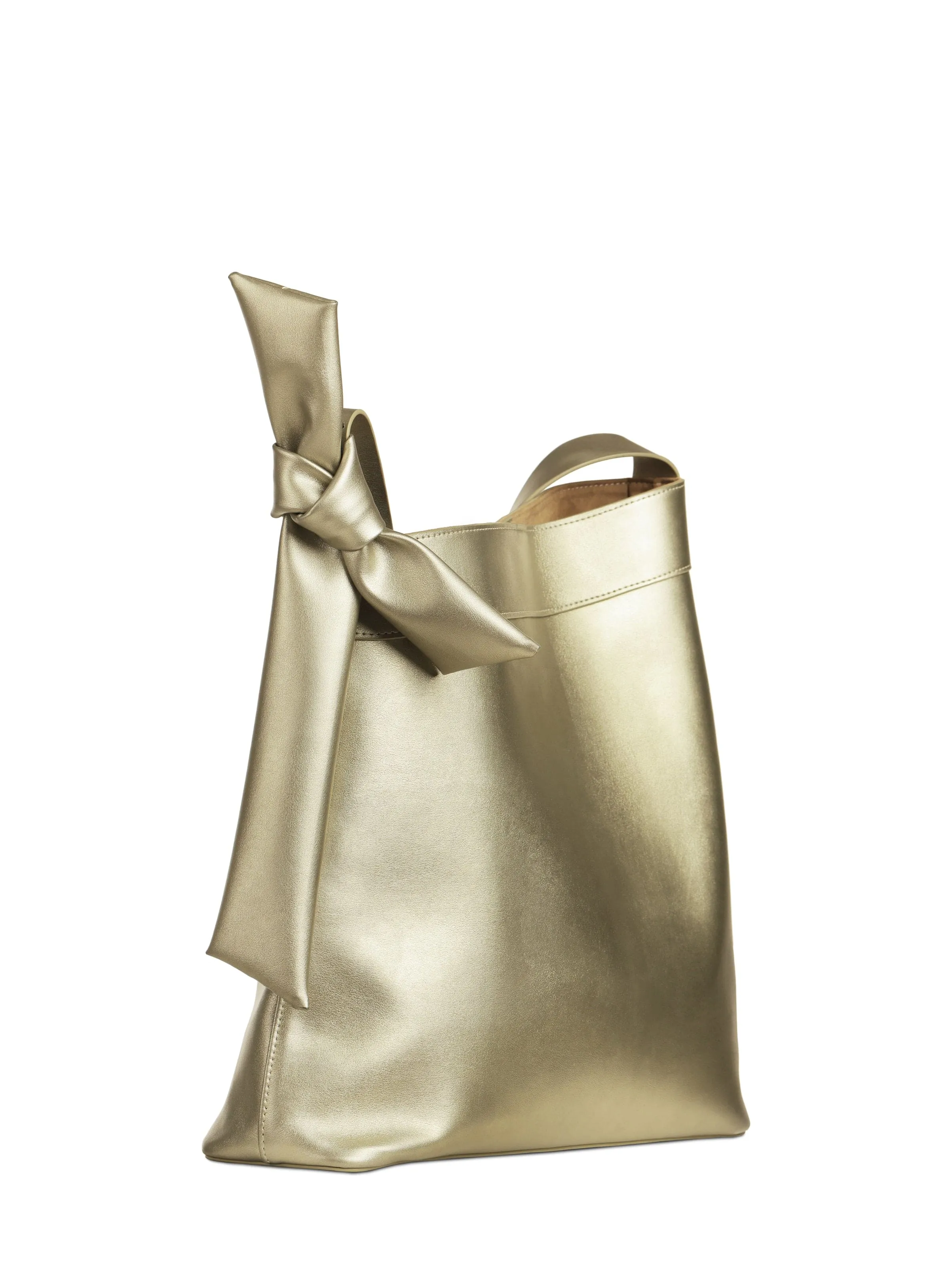 Muse Cactus Leather Vegan Tote Bag | Metallic Gold