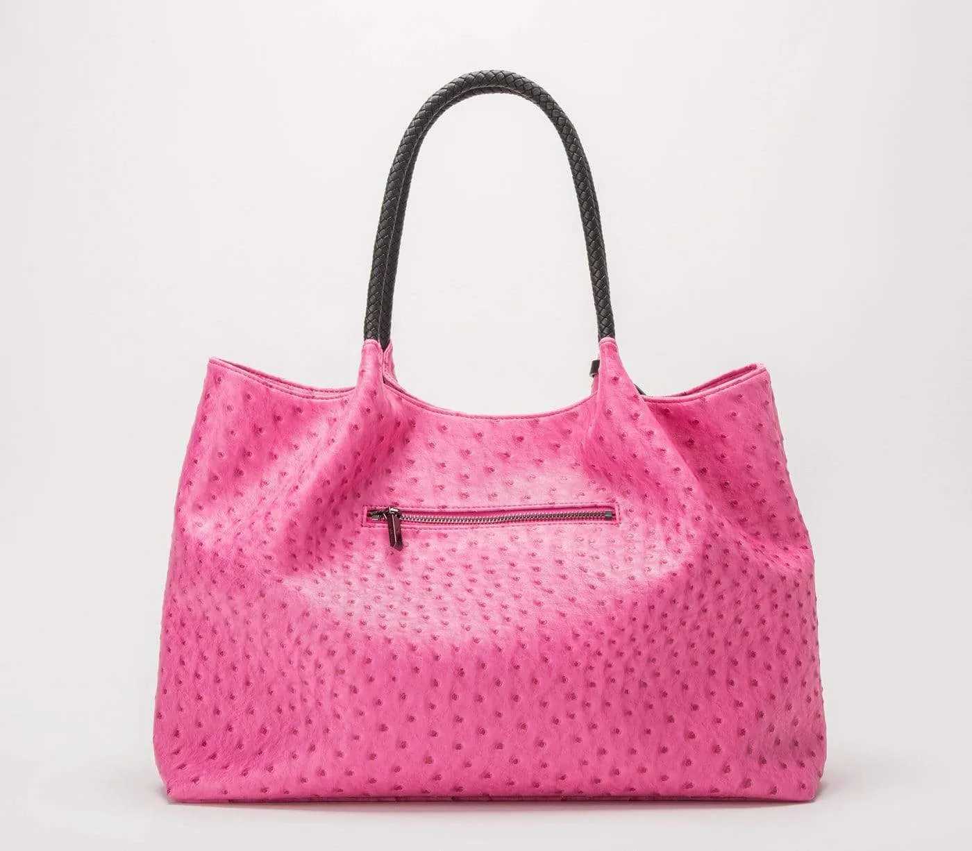 Naomi Vegan Leather Tote Bag | Hot Pink