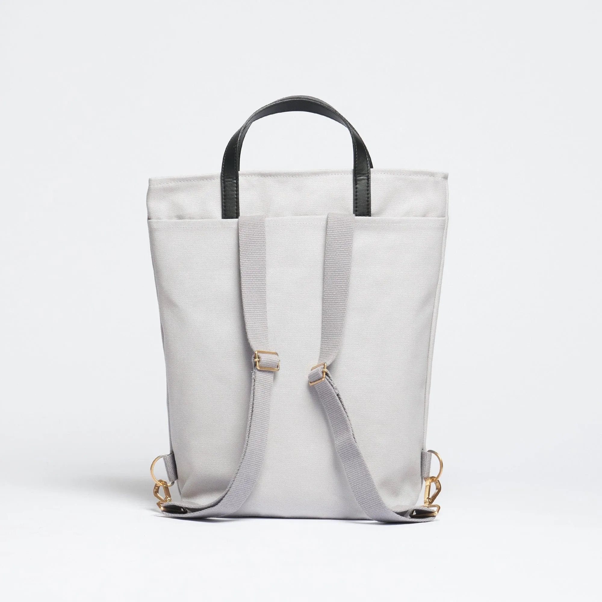 Natural Cotton Canvas Totepack | Dust Grey
