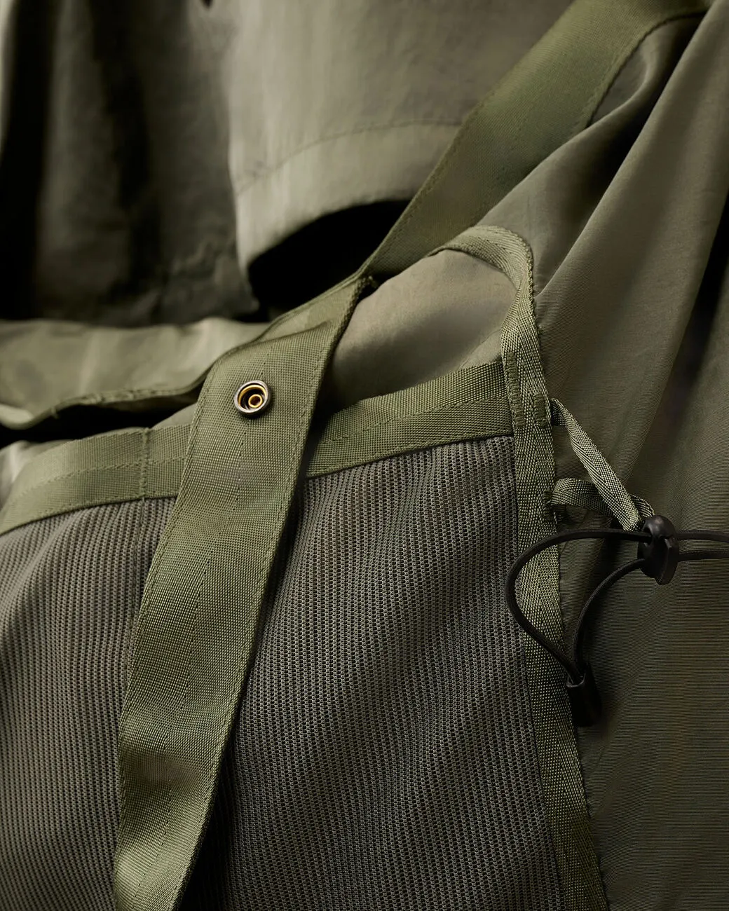 Nylon B Crossbody Messenger Bag Agave Green