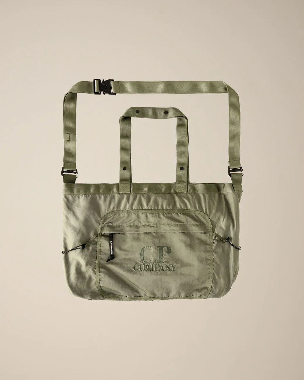 Nylon B Crossbody Messenger Bag Agave Green