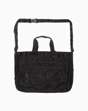 Nylon B Crossbody Messenger Bag Black