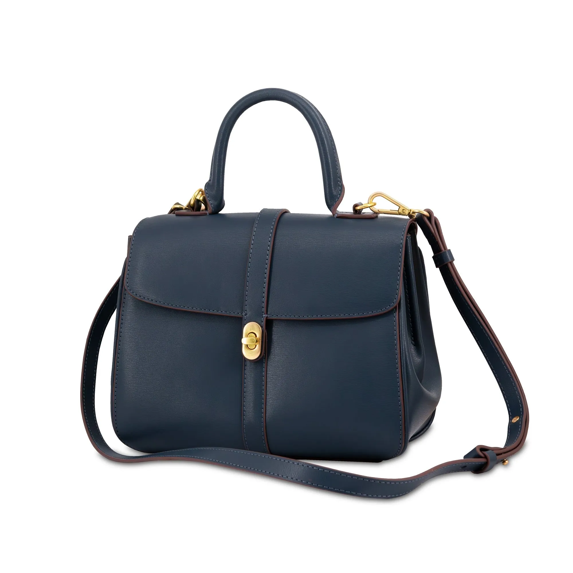 Penelope Leather Satchel Bag