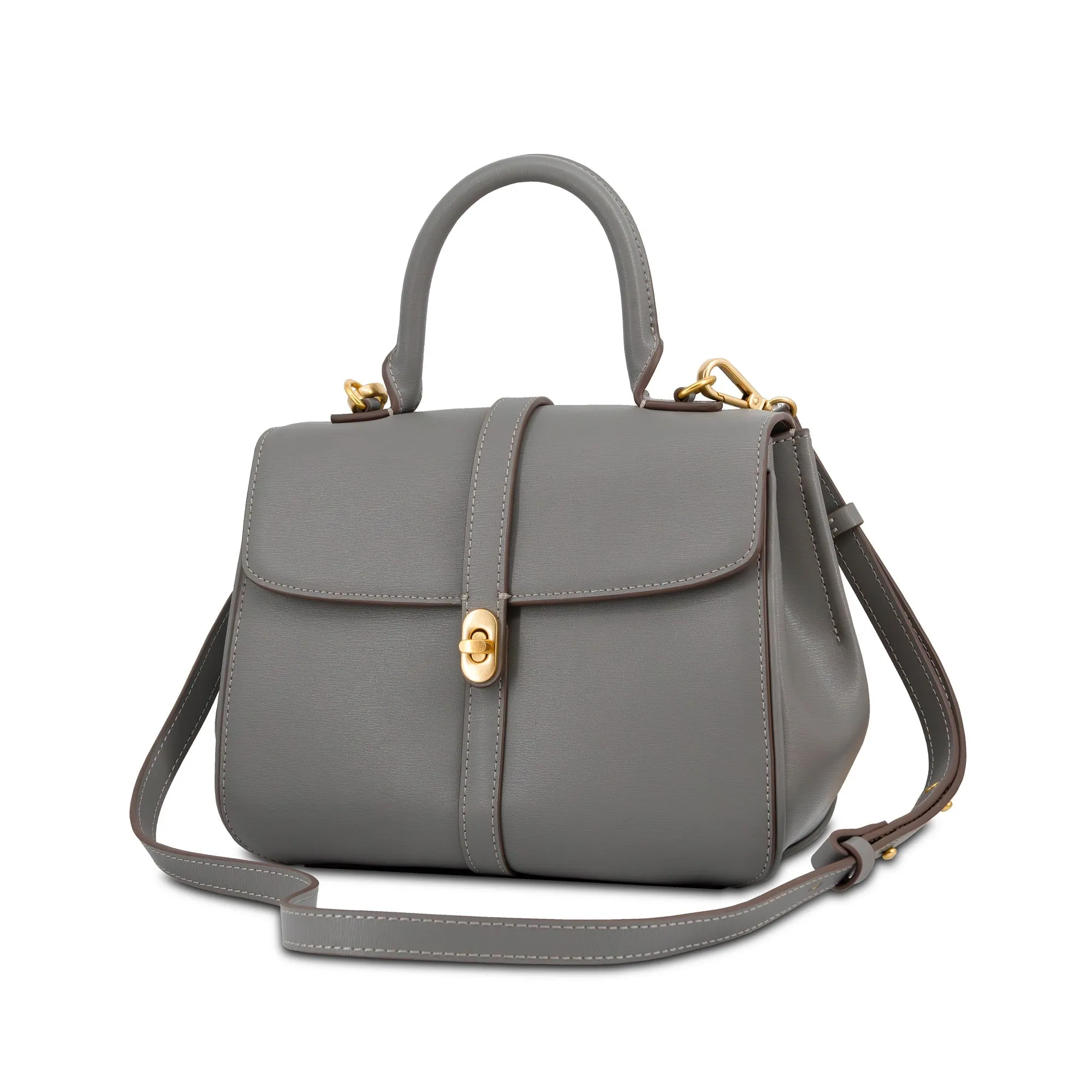 Penelope Leather Satchel Bag
