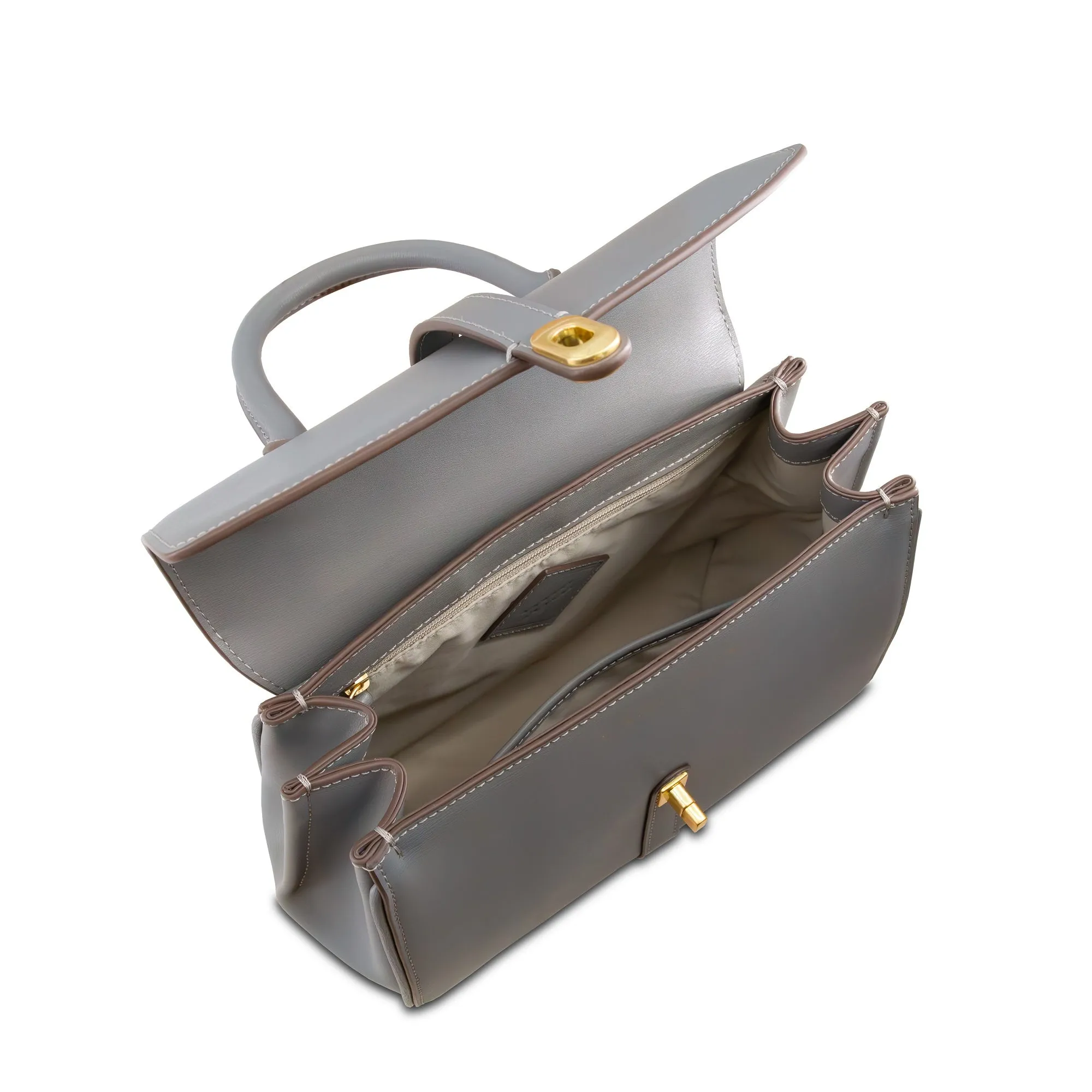 Penelope Leather Satchel Bag