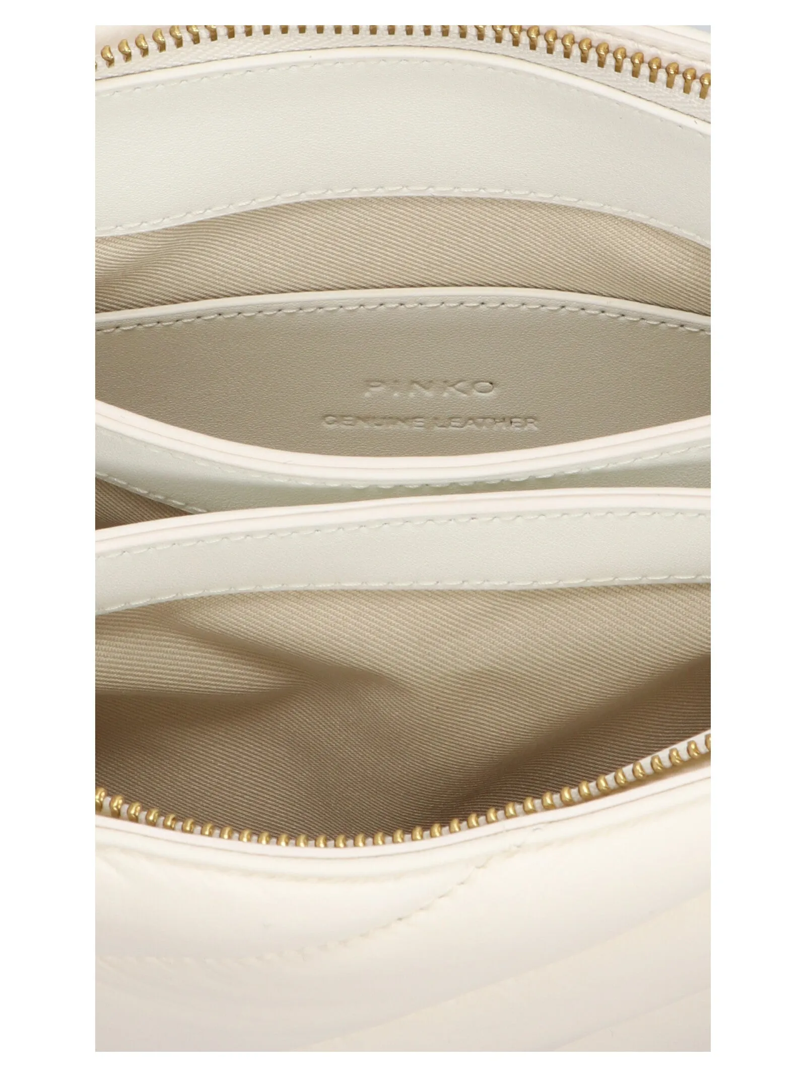 Pinko Love Quilted Logo Plaque Zipped Crossbody Bag