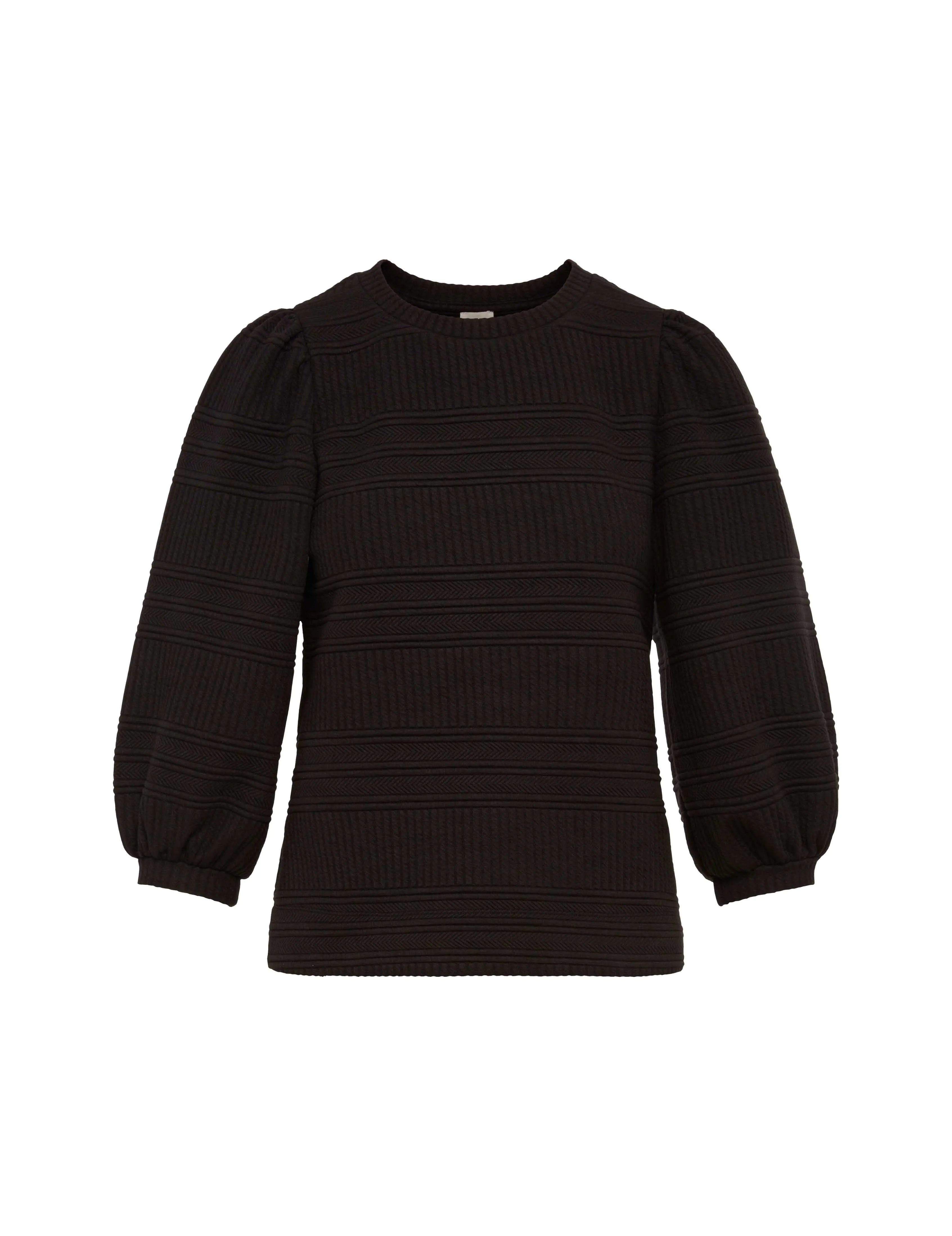Puff Sleeve Novelty Quilt Pullover- Sale