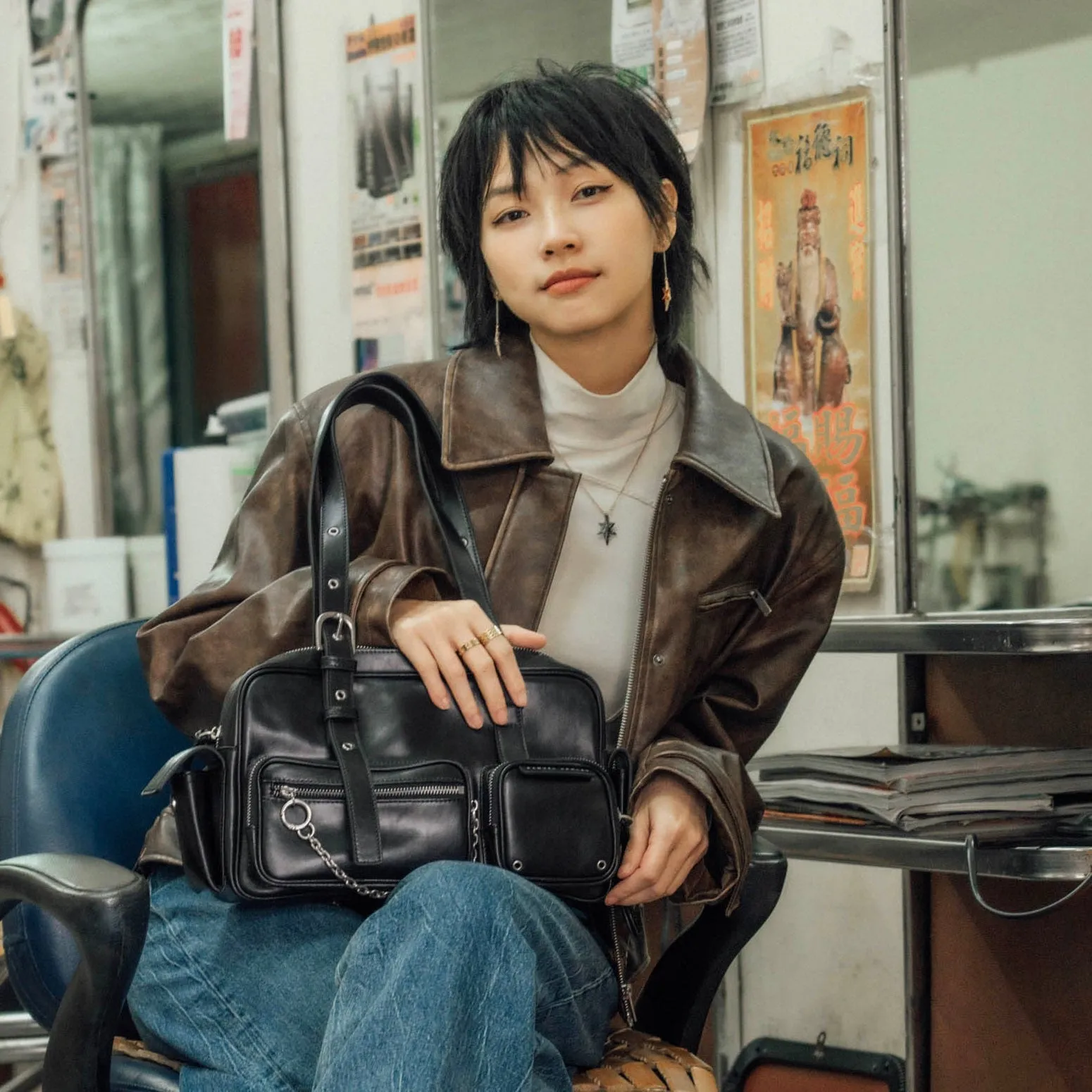 Queen Leather Tote Bag
