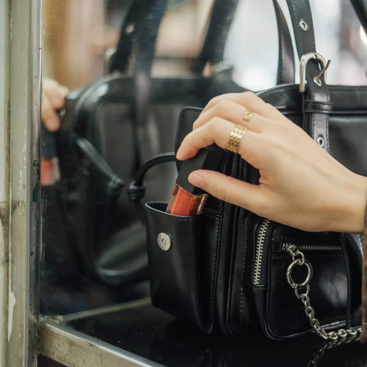 Queen Leather Tote Bag