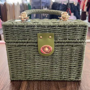 "lunchbox" Purse In Sage