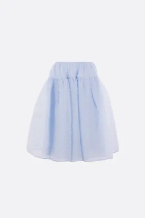 Rosie circle skirt in quilted Nimbus fabric
