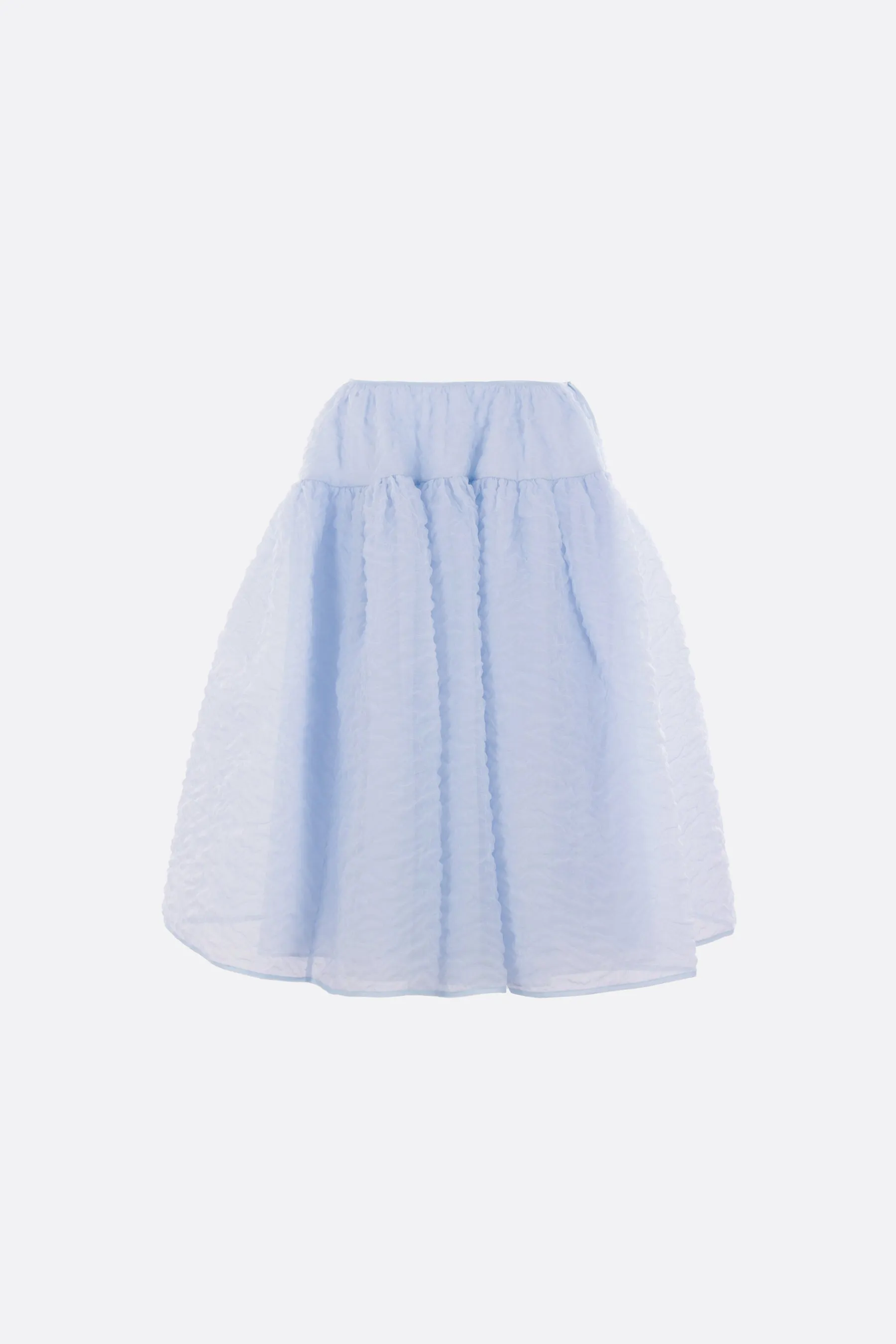 Rosie circle skirt in quilted Nimbus fabric