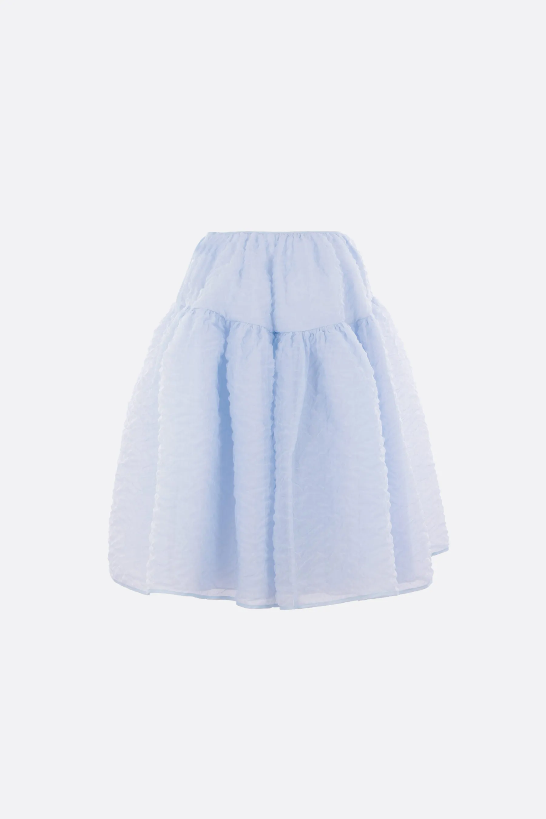 Rosie circle skirt in quilted Nimbus fabric