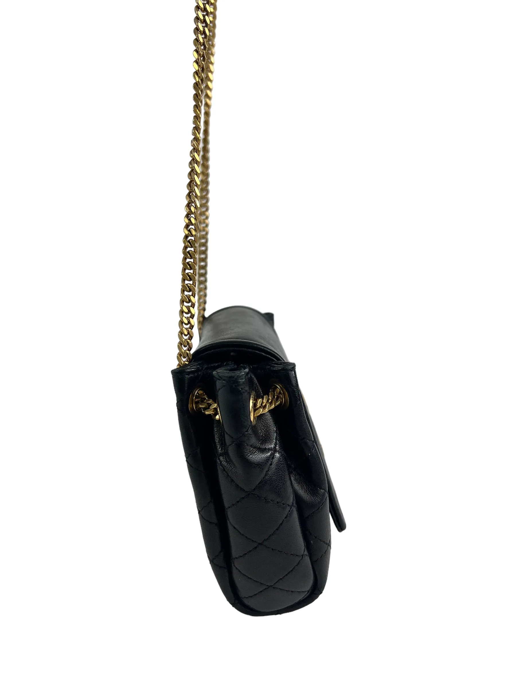 Saint Laurent Black Mini Nolita Shoulder Bag