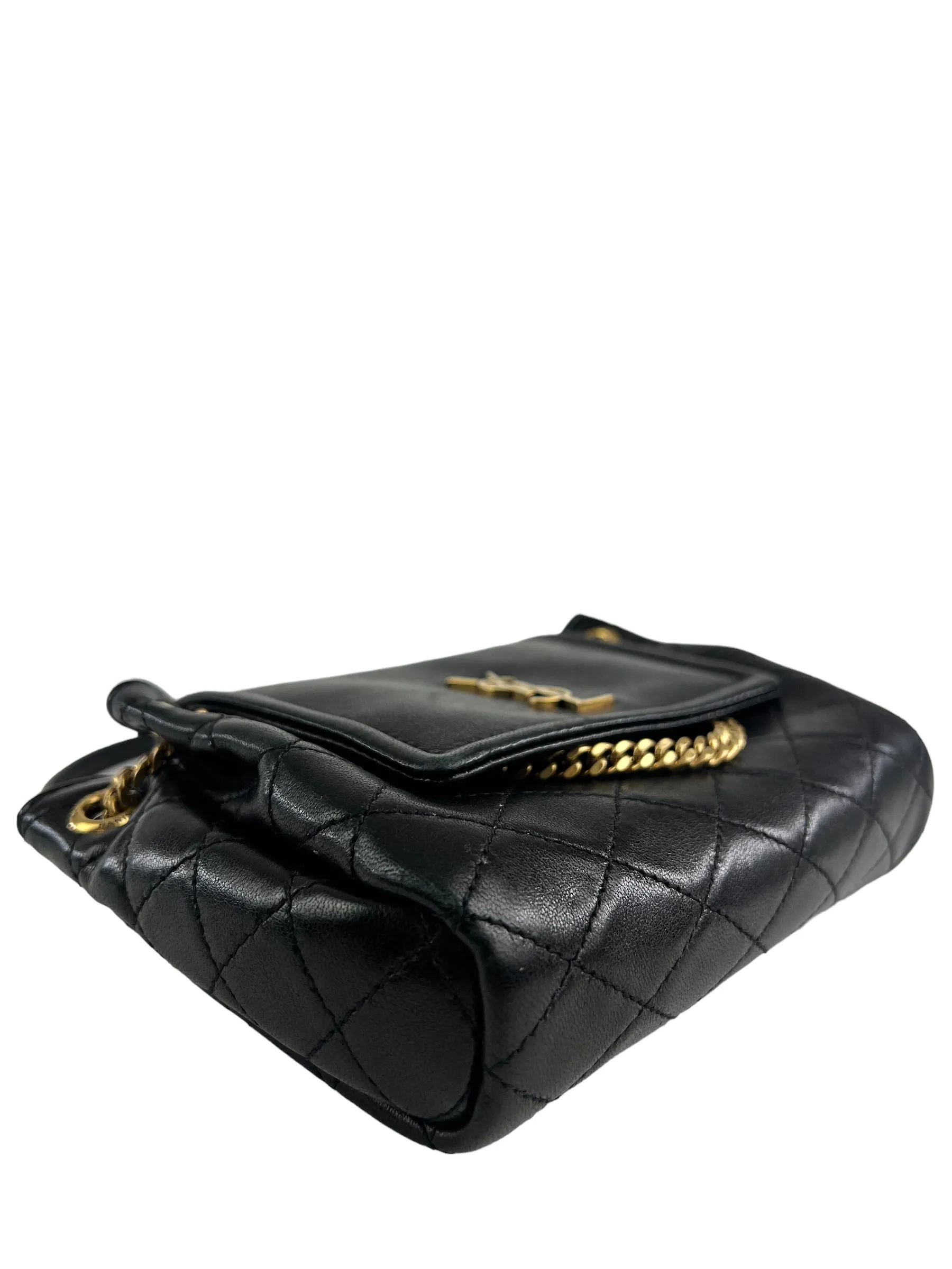 Saint Laurent Black Mini Nolita Shoulder Bag