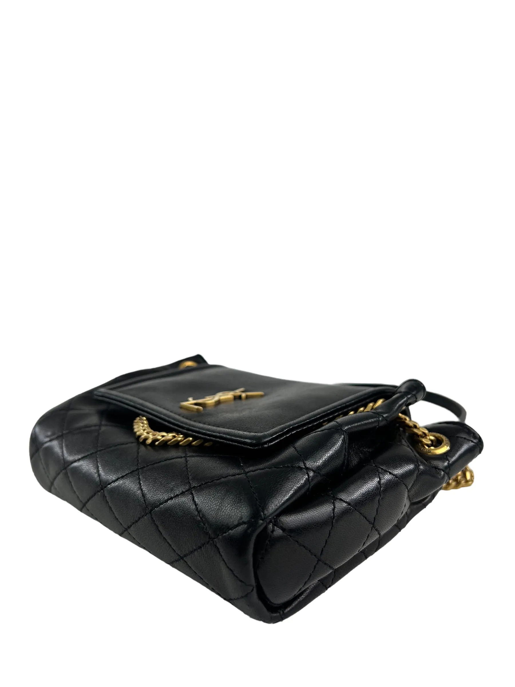 Saint Laurent Black Mini Nolita Shoulder Bag