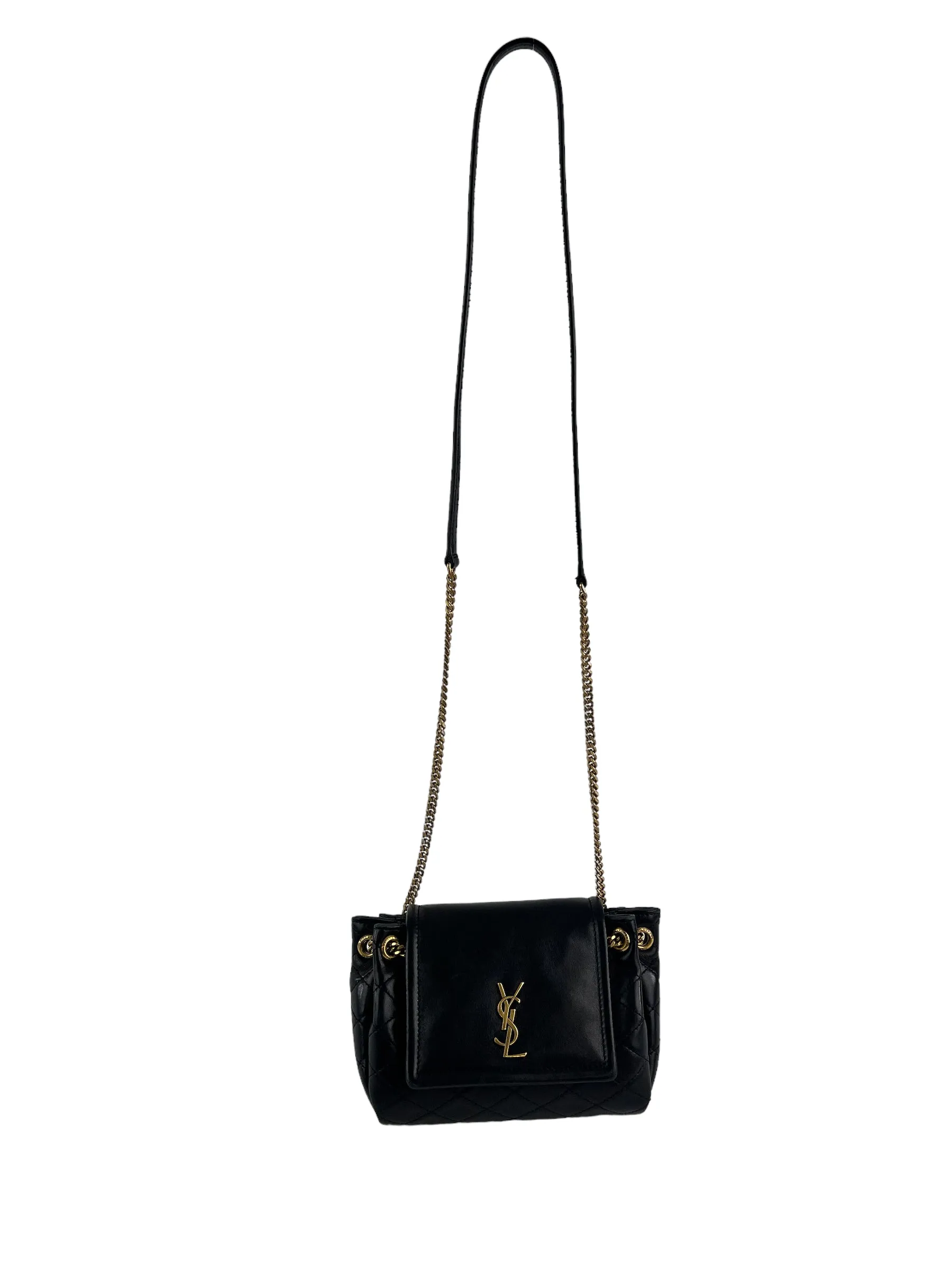 Saint Laurent Black Mini Nolita Shoulder Bag