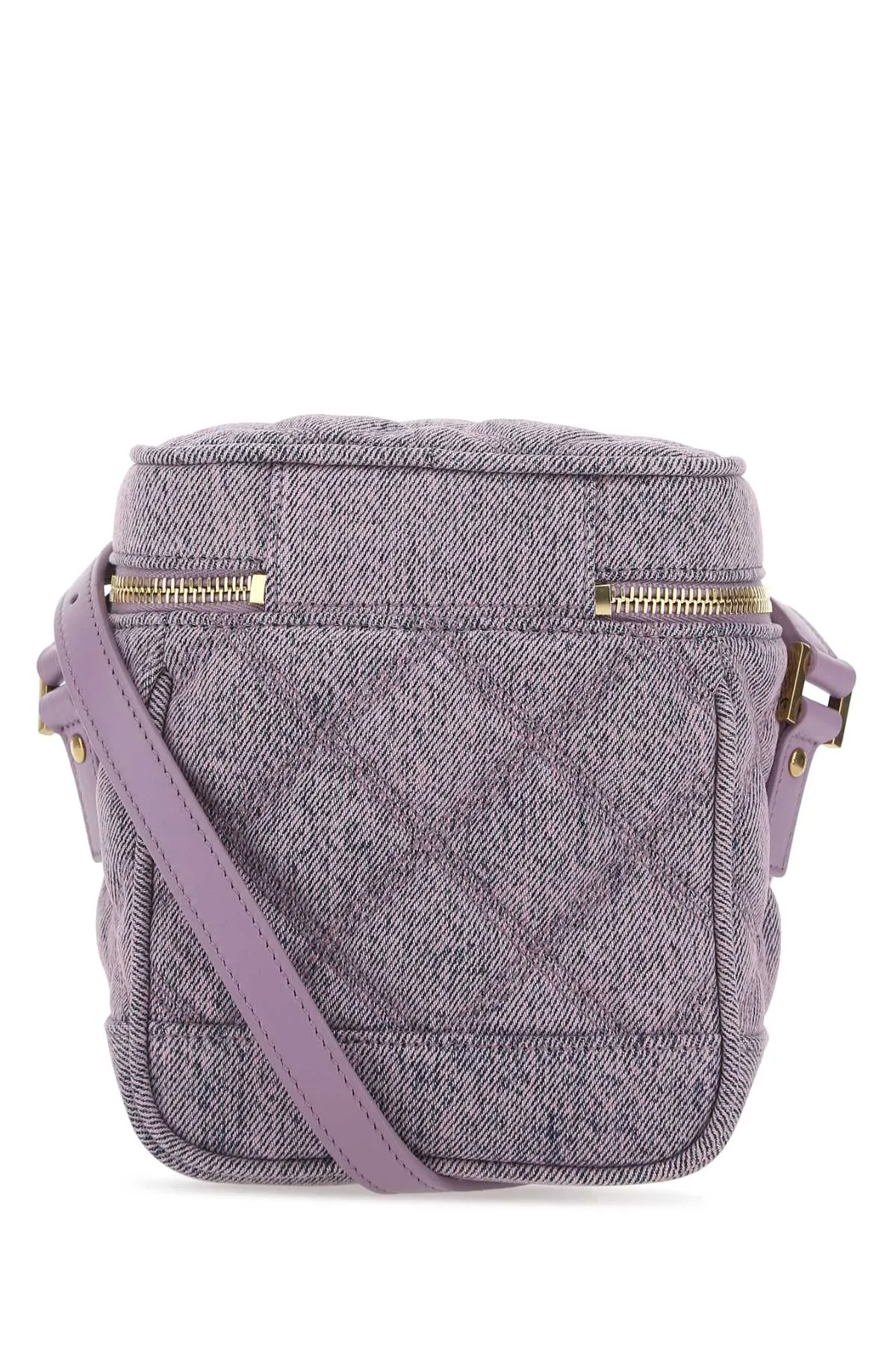 Saint Laurent Logo Plaque Zip-Up Crossbody Bag