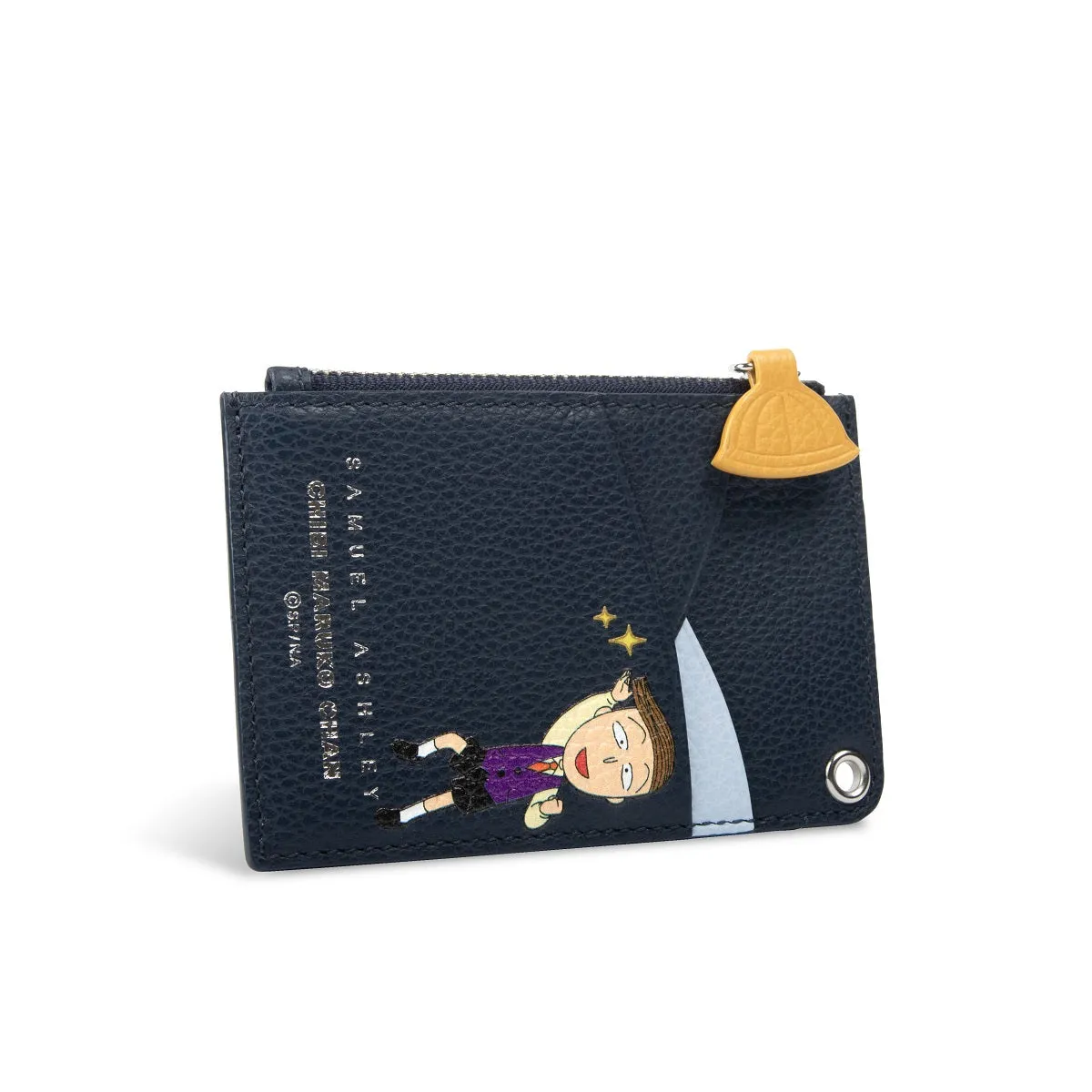 Samuel Ashley x Chibi Maruko Chan Leather ID Badge Holder